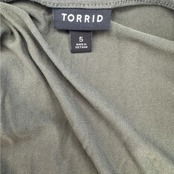 TORRID Olive Green knot  Tank Top 5 WT33 - Picture 4 of 5